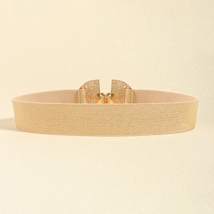 Ceinture élastique tendance pour femmes, scintillante avec perles, décorative, simple, de qualité supérieure