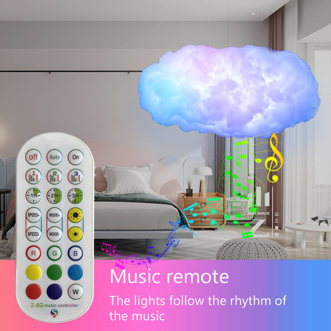 USB Cloud Light APP Contrôle Synchronisation de la Musique 3D RGBIC Lumière Ambiante Simulation de Foudre Nuages ​​​​Chambre Lumière de la Chambre