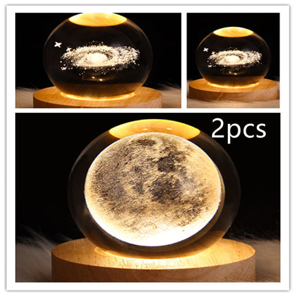 LED Galaxy Crystal Ball Lamp