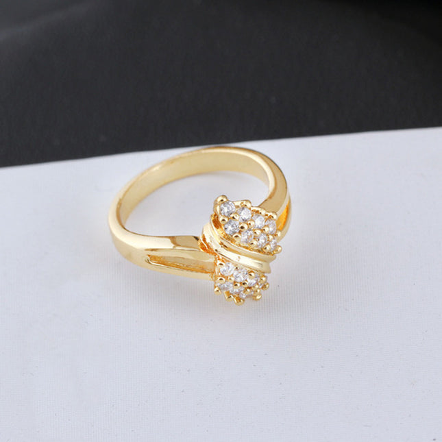 Bague de fiançailles en zircon pour fille 