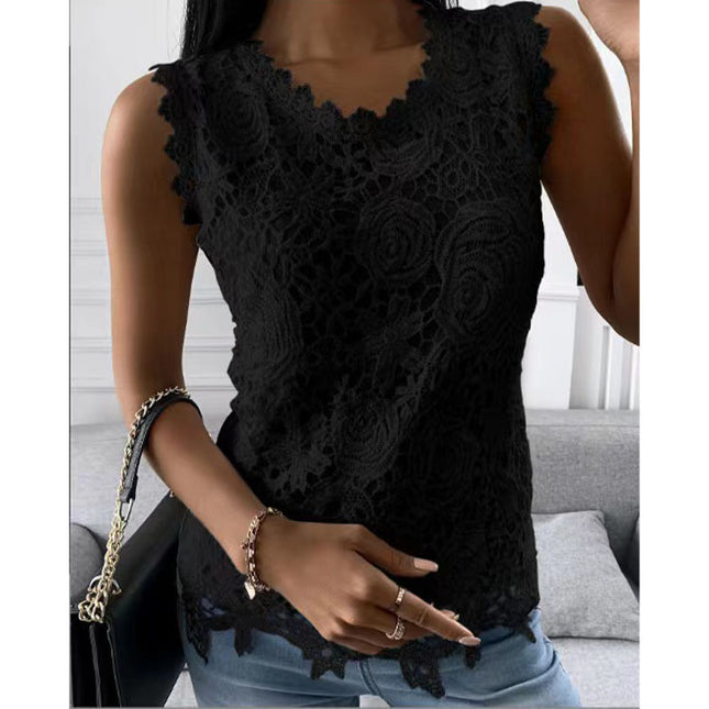 Flowers Lace Vest