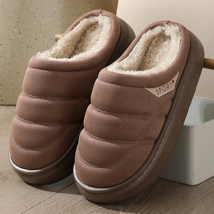 Fashion Solid Plush Slipper