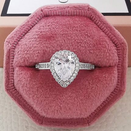 Luxury Multicolor Charm Cubic Zirconia Wedding Rings
