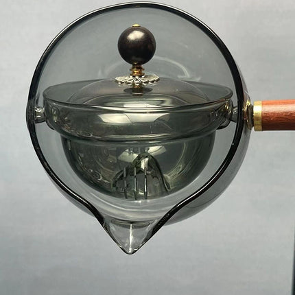 Rotating Glass Teapot