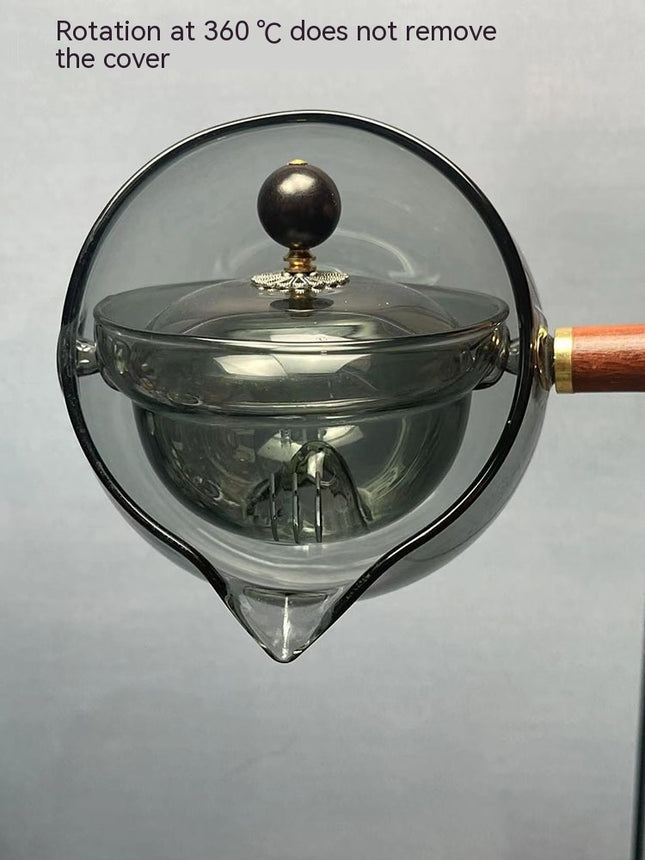 Rotating Glass Teapot
