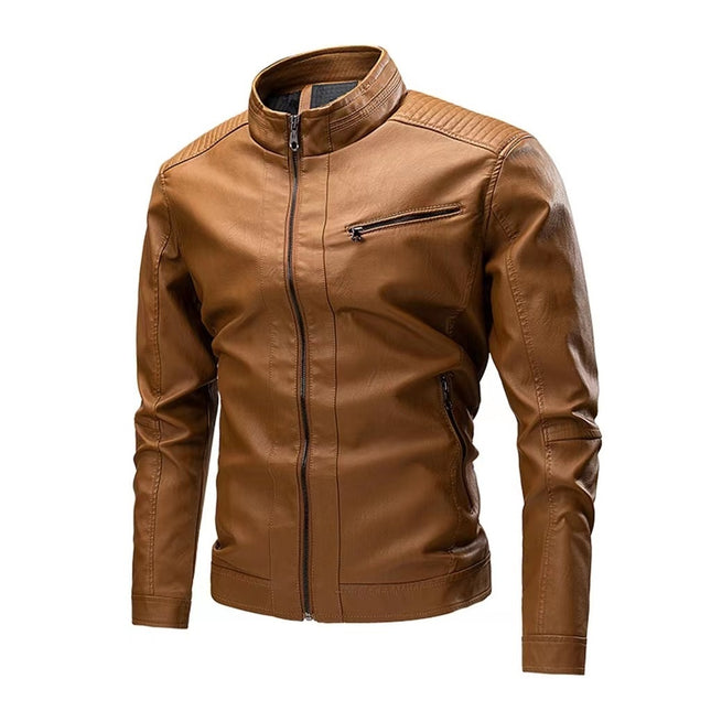 Spring Autumn Casual Leather Jacket