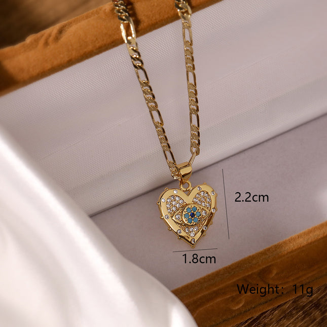 Heart-shaped Zircon Jewelry Set
