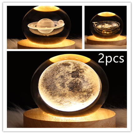 LED Galaxy Crystal Ball Lamp