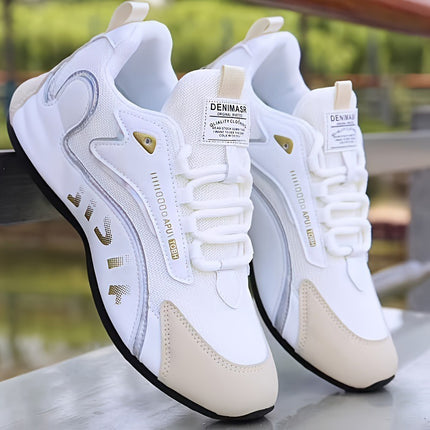 Fashion Colorblock Lace-up Sneakers for Men