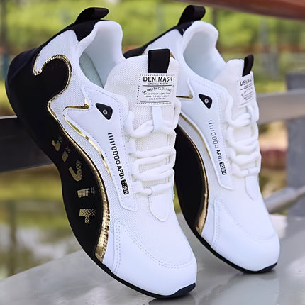 Fashion Colorblock Lace-up Sneakers for Men