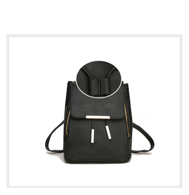 Stylish PU Leather Backpack for Teen Girls - Durable & Fashionable School Bag