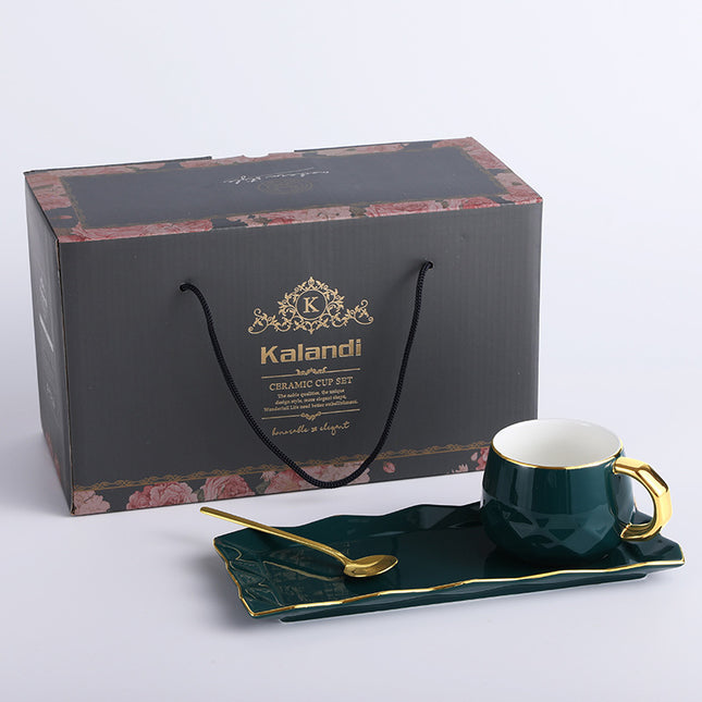 Light Luxury Ceramic Coffee Cup Set