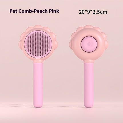 2-in-1 Self-Cleaning Dog Brush & Grooming Comb