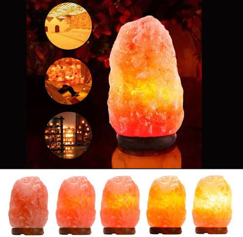 Crystal Rose Salt Lamp Night Light