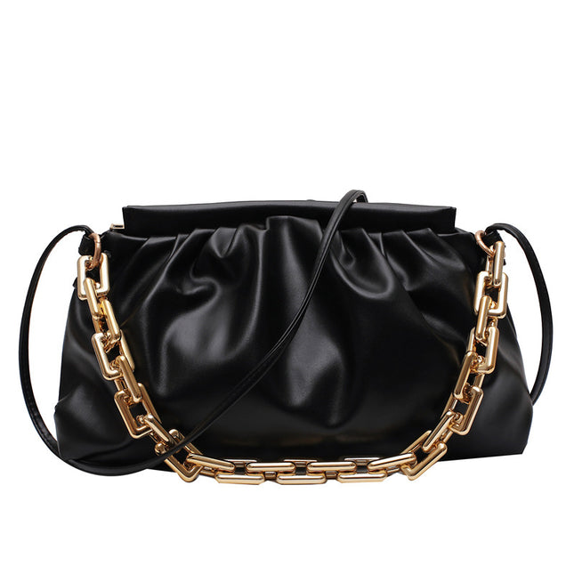 Thick Chain Cloud Shoulder Portable Bag