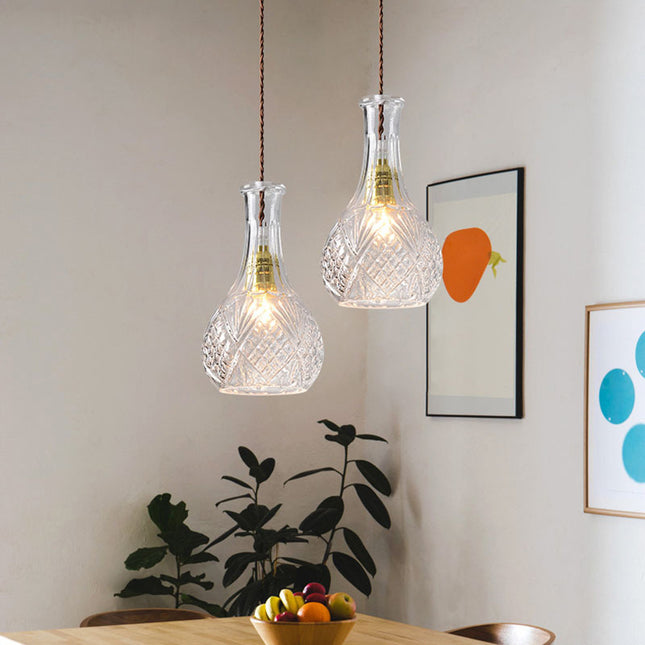 Glass Bottle Chandelier
