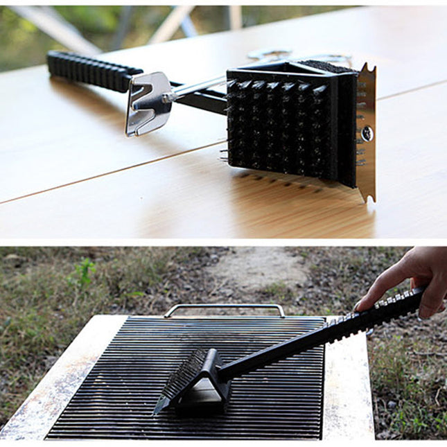 All-In-One Grill Scraper and Steel Brush Tool