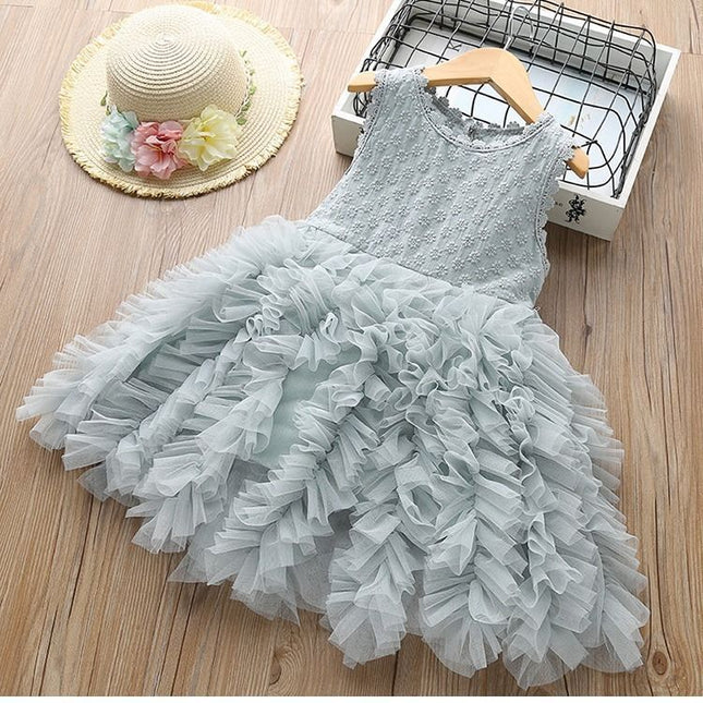 Children’s Skirt Lace Long-Sleeved Dress