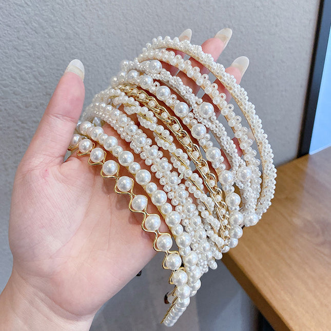 Thin Pearl Headband Body Jewelry