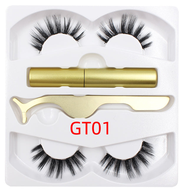 Magnetic Liquid Eyeliner & Magnetic False Eyelashes & Tweezer Set