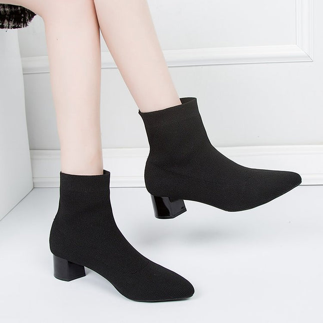 Hannah Women Boots - Suede Tube, Adhesive Sole, Classic Style