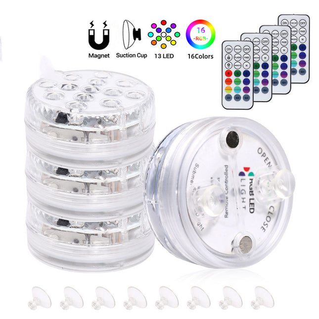 LED Waterproof Submersible Light with Remote