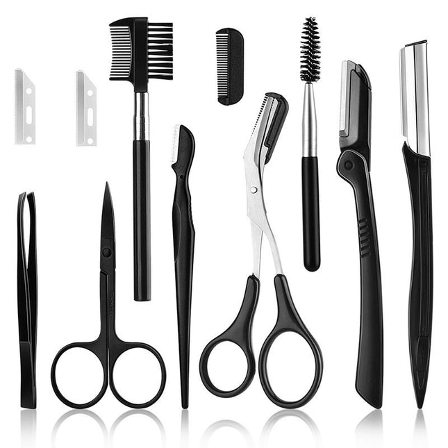 Kit de coupe de sourcils noir Beauty Tools
