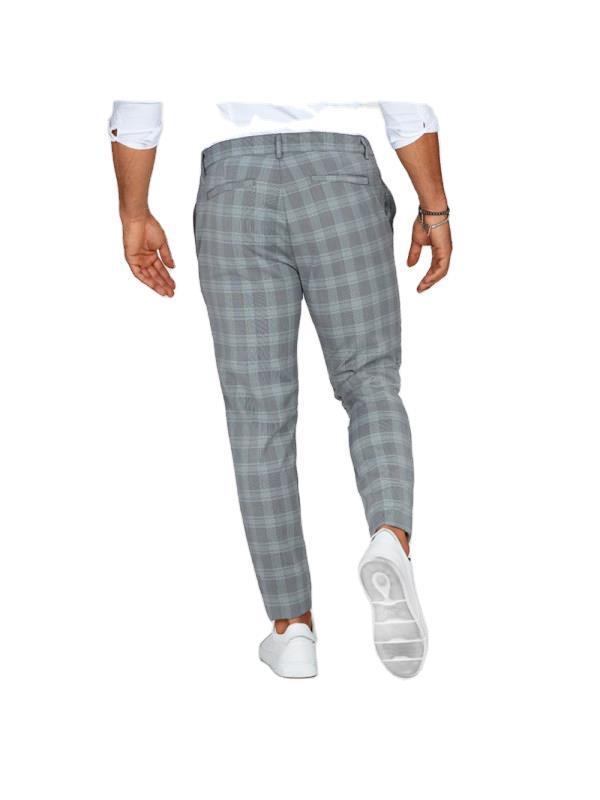 Plaid Men's Casual Pants