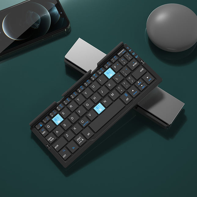 Mini Folding Bluetooth Keyboard with Stand
