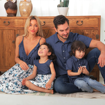 Family Matching Family Denim Sling Skirt