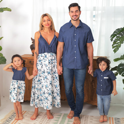 Family Matching Family Denim Sling Skirt