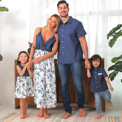 Family Matching Family Denim Sling Skirt