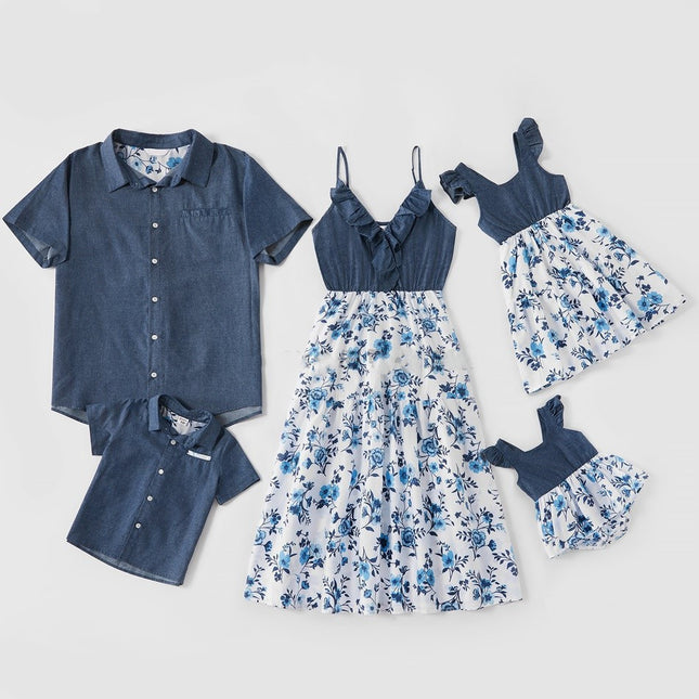 Jupe en jean assortie à la famille