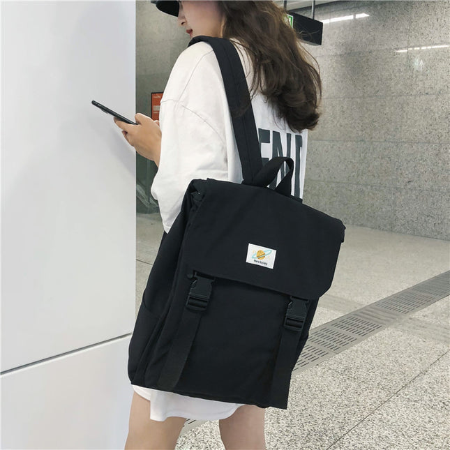 Waterproof Canvas Backpack for Women – Stylish School & Travel Bag for Teenage Girls
