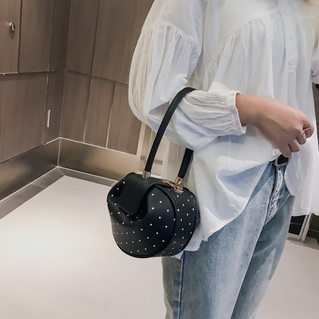 Polka Dot Mini Tote Bags in Dumpling Shape