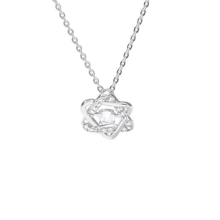 Star Necklace Female Six Pointed Star Clavicle Chain