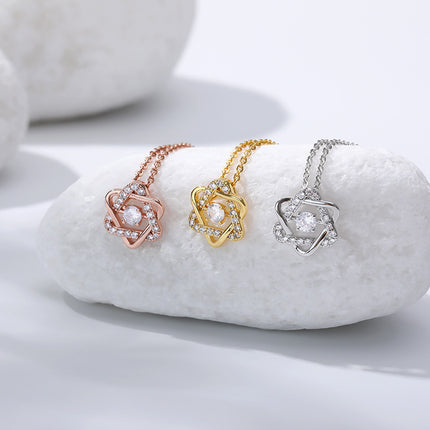 Star Necklace Female Six Pointed Star Clavicle Chain