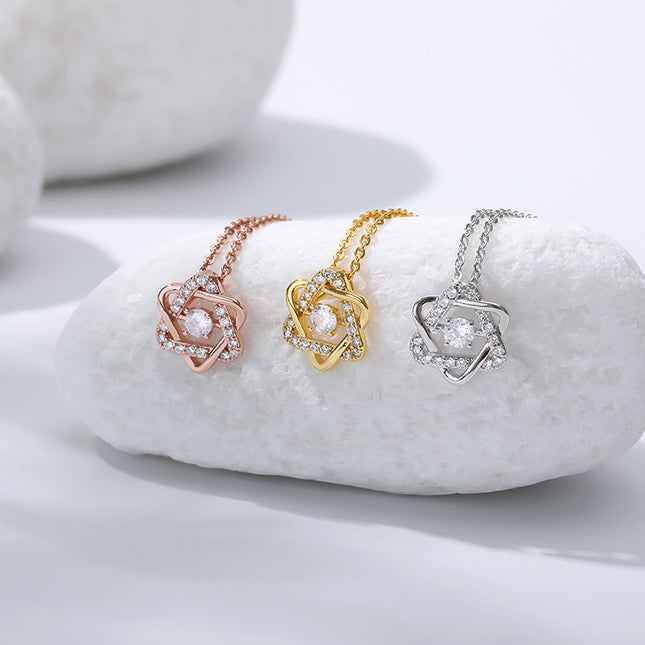 Star Necklace Female Six Pointed Star Clavicle Chain