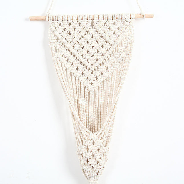 Woven Net Bag Flower Basket Wall Decor