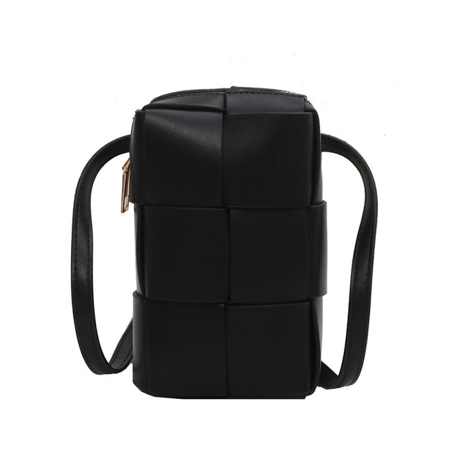 Solid PU Leather Crossbody Bag for Women
