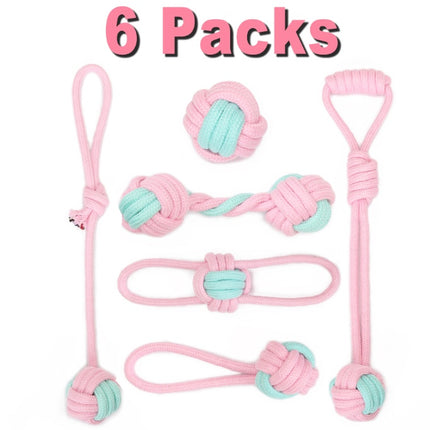 Jouet à mâcher en corde de coton pour chien, jouet pour petit chien, nettoyage des dents