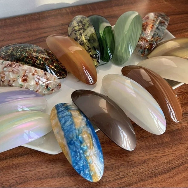 Oval Hairpin Half Tie Hair Clips