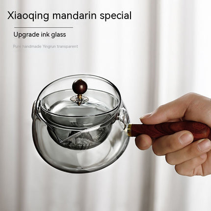 Rotating Glass Teapot