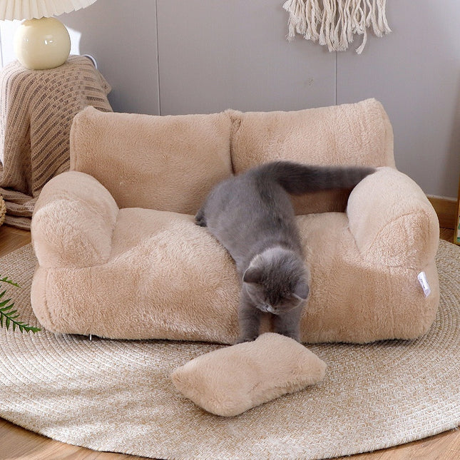 Luxury Winter Plush Cat & Dog Bed