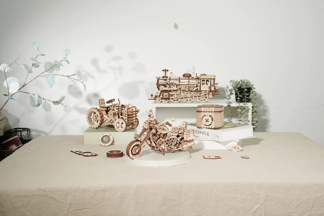 Robotime Rokr Cruiser Motorcycle DIY Wooden Model