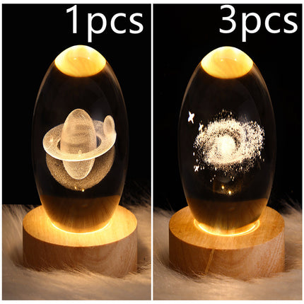 LED Galaxy Crystal Ball Lamp