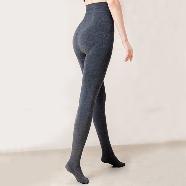 Winter High Waist Leggings with Sock
