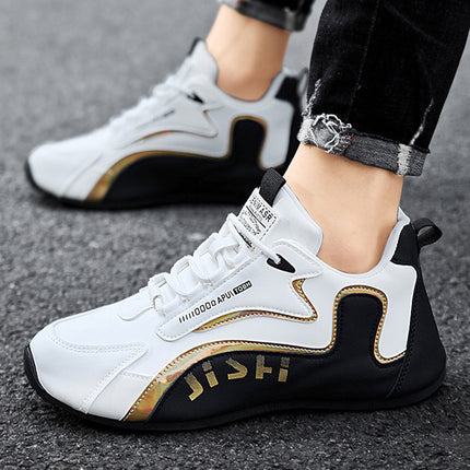 Fashion Colorblock Lace-up Sneakers for Men