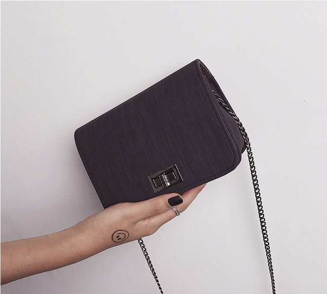 Leather-Style Pure Color Backpack