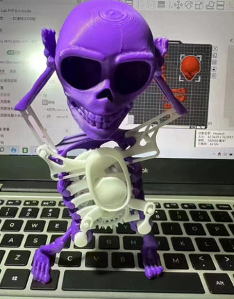 3D Mini Skull Decompression Toy